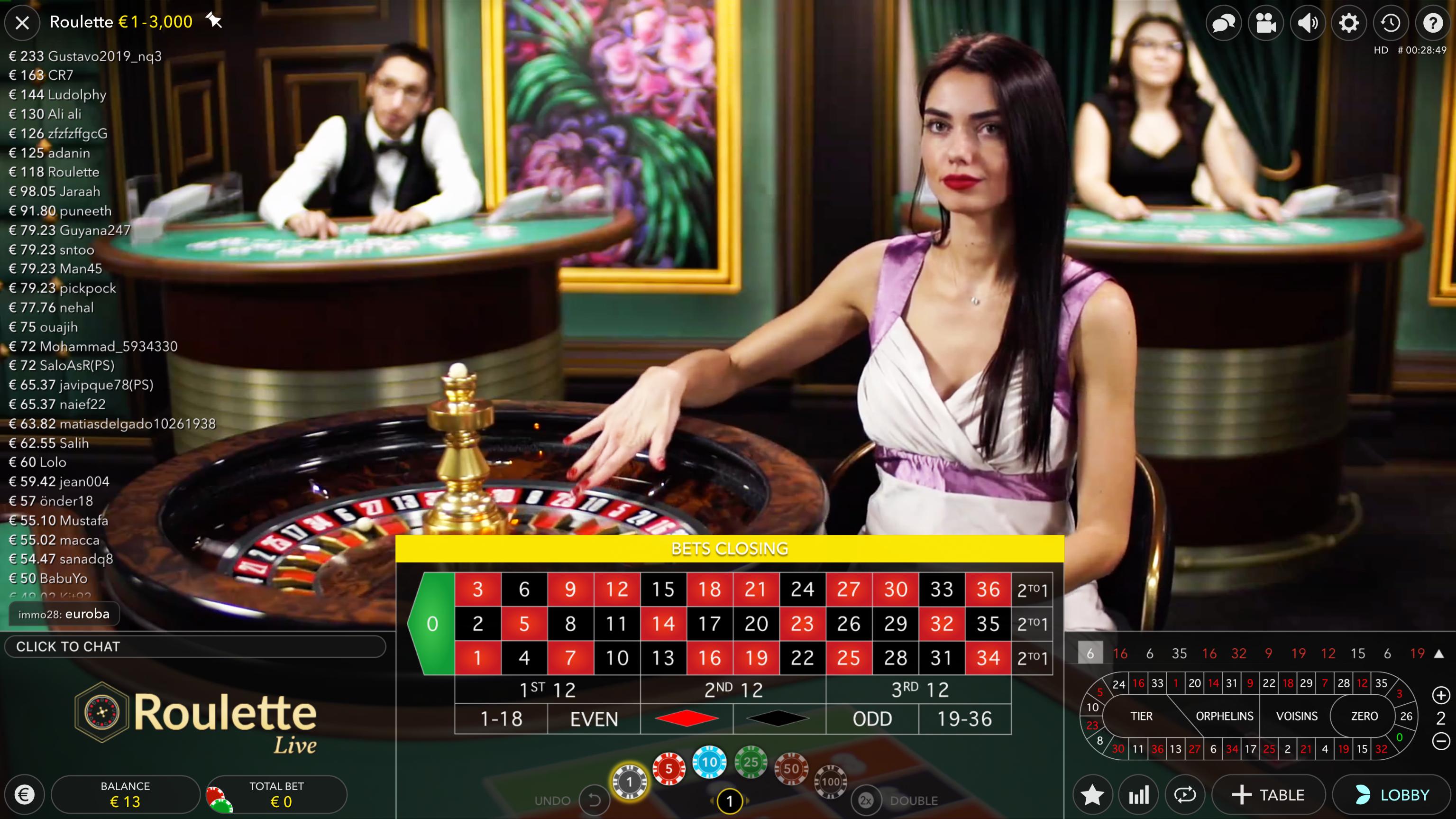Live casino online